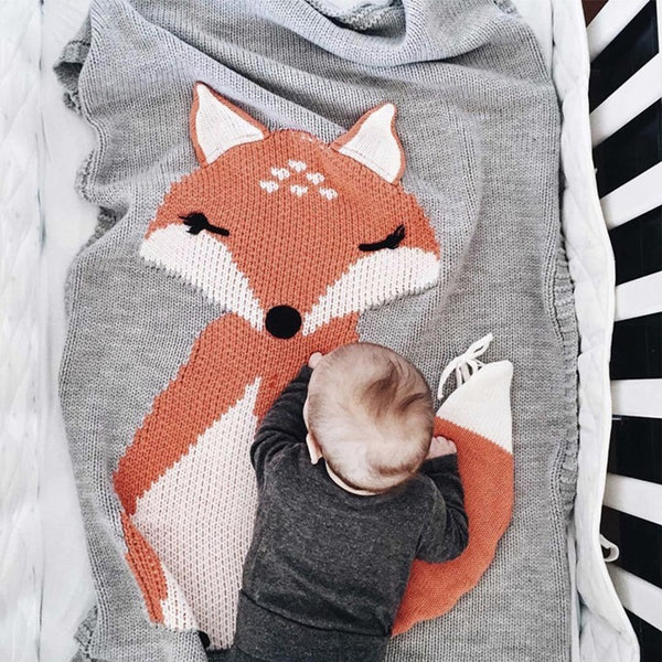 3D Fox Baby Blanket